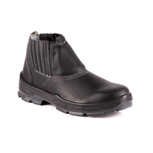 BOTINA PU BI COURO ELAST S/BICO PRETO 4045BELS4600LL T.40