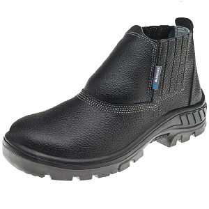 BOTINA PU BI COURO B/PLASTCO ELASTICO LAT PRETO 95B19 TAM.39