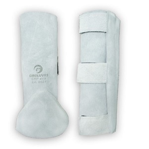 PERNEIRA RASPA GRUPON FECH.VELCRO 35CM CINZA 419 T.U