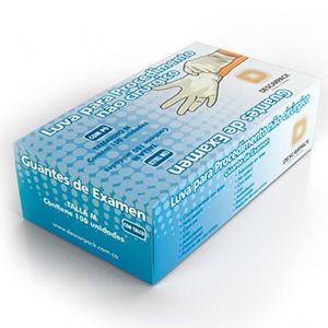 LUVA LATEX PROCED.N/CIRURG C/PO REF.0531301 CX C/100PC T.M