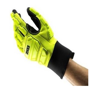 LUVA CONTA IMPACTOS PRETA/AMARELA T.09 EDGE 48-205