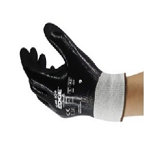 LUVA BANHO TOTAL NITRILO PRETA EDGE T.09 48-929