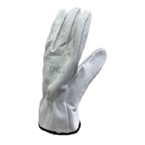 LUVA COURO VAQUETA PETROLEIRA CINZA BR1004 T.09