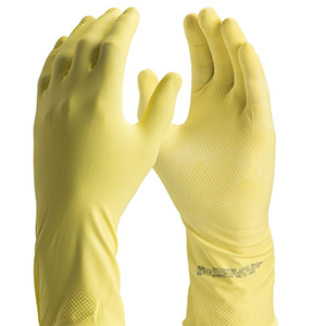 LUVA LATEX CONFORT C/FORRO AMARELA DA299 T.G (09)