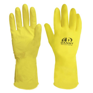 LUVA LATEX NATURAL SILVER AMARELA TAM.G DA350AM