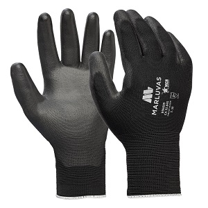 LUVA TRICOTADA BANHO PU POLY PU BLACK 96.699  T.08