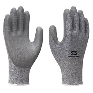 LUVA TRIC FIBRA VIDRO BANHO PU CINZA SS1008 TAM 09