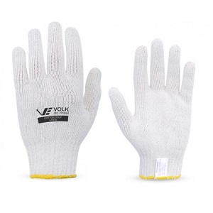 LUVA TRICOTADA 4FIOS BRANCA S/PIG COTTON VOLK 101020004