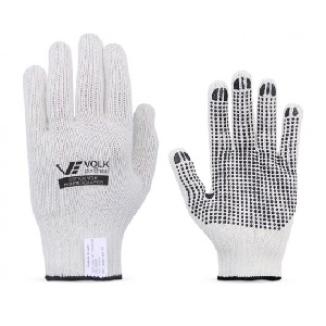 LUVA TRICOTADA 4FIOS BRANCA C/PIG COTTON VOLK 101030004