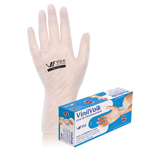 LUVA DESC VINIL VOLK C/PO TRANSP T09 CX/100 PEÇAS 108107811