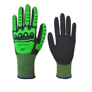 LUVA FIBRA SINT/NITRILI IMPACTO CUT R2 VD/CZ 100906647 G-09