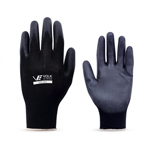 LUVA TRIC POLIAMIDA BANHO PU TATIL VOLK PRETA T.09 103118007