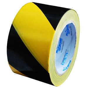 FITA ADESIVA DEMARCACAO SOLO ZEBRADA PT/AM 48MMX30MT