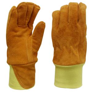 LUVA P/BOMBEIRO COURO TERMIC C/F PUNHO ARAMIDA HJ700BO T.10