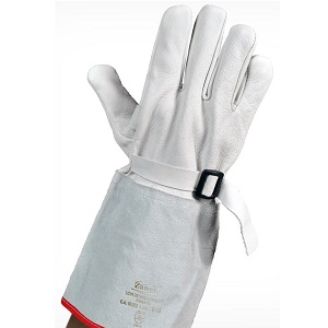 LUVA DE COBERTURA VAQ DORSO RASPA 15CM ZANEL C/FIVELA VD15CB