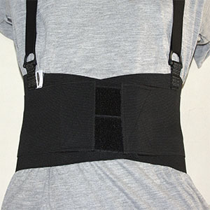 CINTO LOMBAR C/SUSPENSORIO PRETO TAM MEDIO C950